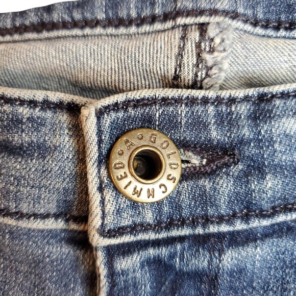 AG ADRIANO GOLDSCHMIED SZ 26R Women's Skinny Ankle Zip Stretch Blue Jeans - Picture 7 of 10